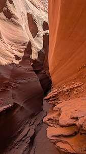 Colorful walls of Spooky Slot Canyon